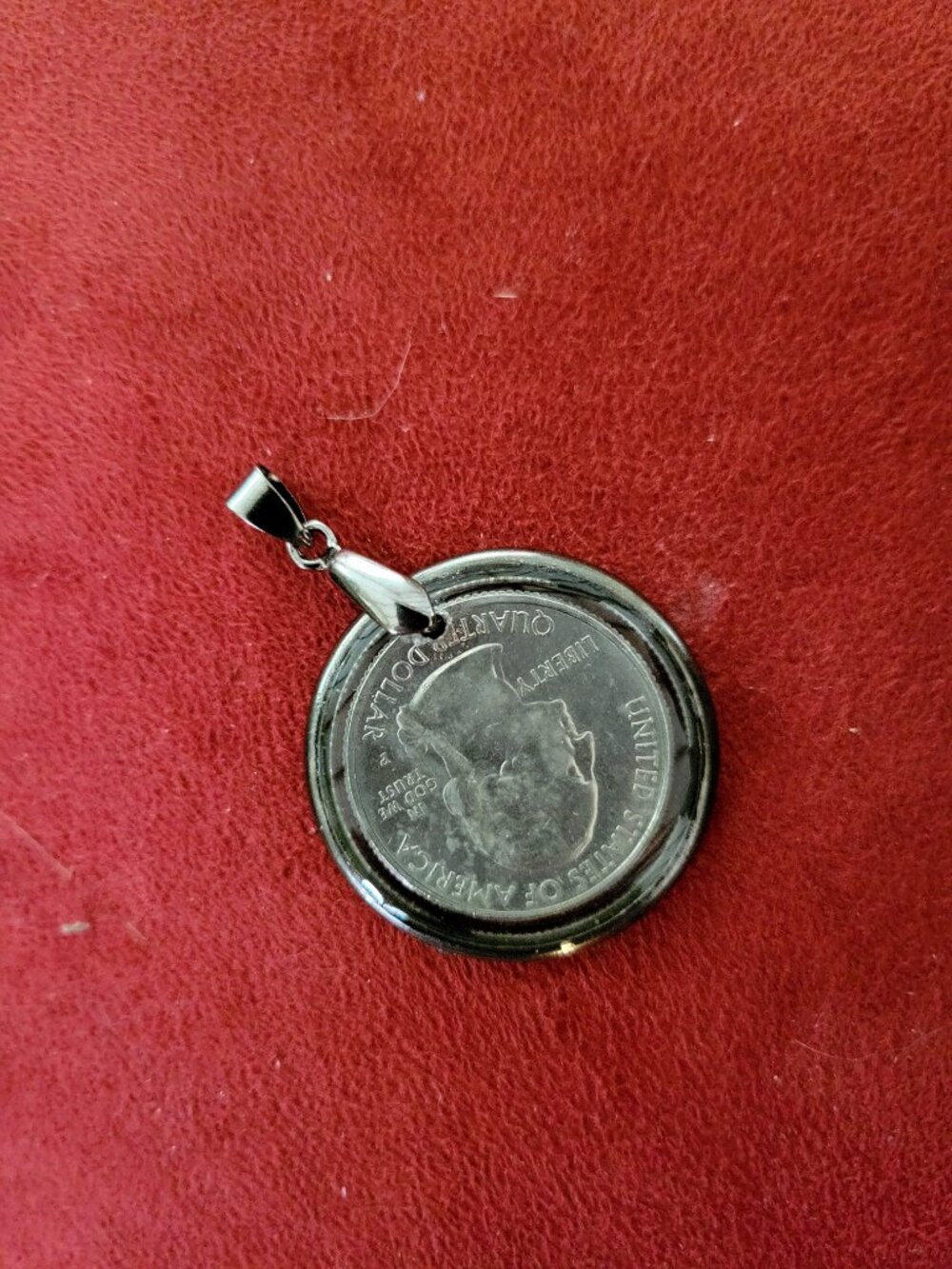 2020 National Park of America Samoa Quarter Pendant – Handcrafted Resin Jewelry - Picture 3 of 17